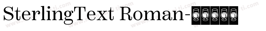 SterlingText Roman字体转换